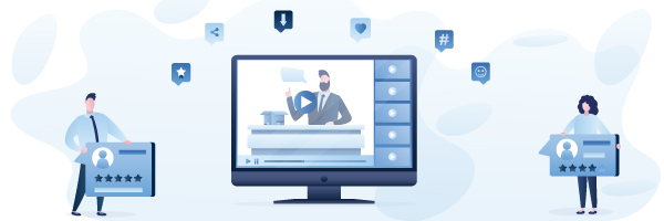 Professional videographer filming corporate event at Pasadena Convention Center, capturing high-quality video production for Coldea Productions.