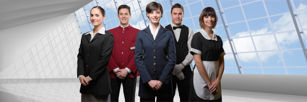 Professional corporate team in uniforms, ideal for corporate video production services by Coldea Productions.