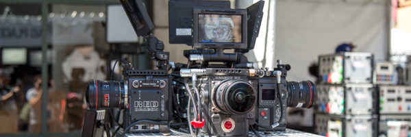 Professional RED camera setup used by Coldea Productions for a high-quality video commercial shoot in Escondido, California.